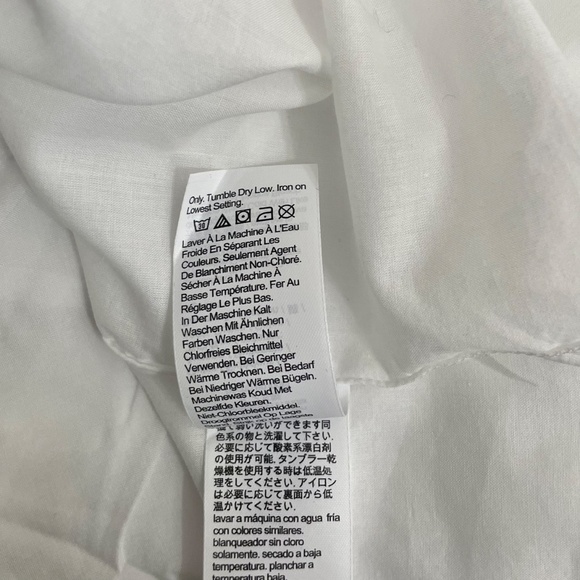 NWT!! J. CREW Pintuck Lace Trim Cotton Voile Solid White Top Blouse Large - Picture 15 of 16